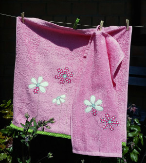 flower towel