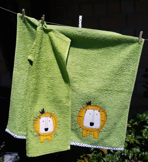 lion towel