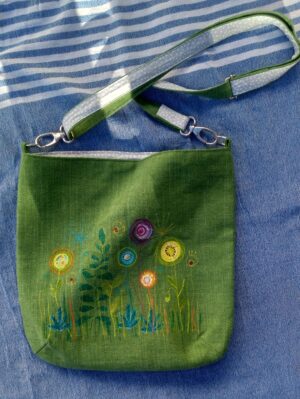 borsa fiori verde_1